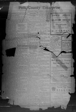 Primary view of object titled 'Polk County Enterprise (Livingston, Tex.), Vol. 3, No. 19, Ed. 1 Thursday, January 31, 1907'.