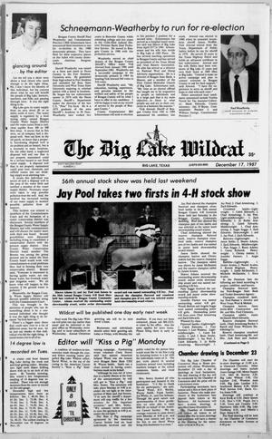 The Big Lake Wildcat (Big Lake, Tex.), Vol. 62, No. 51, Ed. 1 Thursday, December 17, 1987