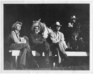 [Four Men and Two Horses]
