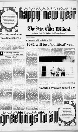 The Big Lake Wildcat (Big Lake, Tex.), Vol. 56, No. 53, Ed. 1 Thursday, December 31, 1981