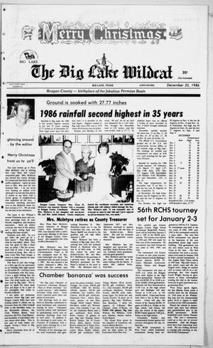 The Big Lake Wildcat (Big Lake, Tex.), Vol. SIXTY-FIRST YEAR, No. 52, Ed. 1 Thursday, December 25, 1986