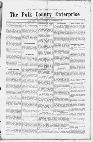 The Polk County Enterprise (Livingston, Tex.), Vol. 10, No. 10, Ed. 1 Thursday, November 20, 1913