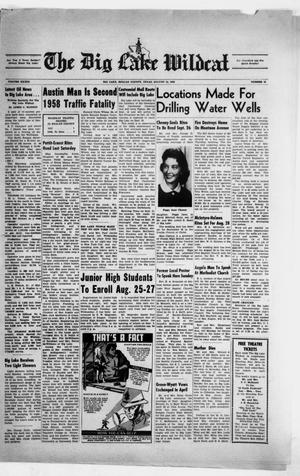 The Big Lake Wildcat (Big Lake, Tex.), Vol. 33, No. 33, Ed. 1 Thursday, August 14, 1958