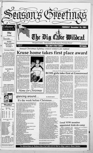 The Big Lake Wildcat (Big Lake, Tex.), Vol. SIXTY SIXTH YEAR, No. 52, Ed. 1 Thursday, December 19, 1991