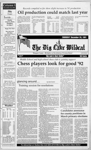 The Big Lake Wildcat (Big Lake, Tex.), Vol. SIXTY SIXTH YEAR, No. 53, Ed. 1 Thursday, December 26, 1991