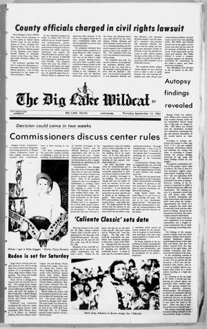 The Big Lake Wildcat (Big Lake, Tex.), Vol. 59, No. 38, Ed. 1 Thursday, September 13, 1984