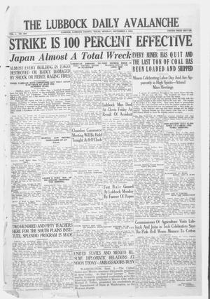 Primary view of object titled 'The Lubbock Daily Avalanche (Lubbock, Texas), Vol. 1, No. 264, Ed. 1 Monday, September 3, 1923'.