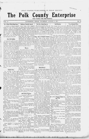 The Polk County Enterprise (Livingston, Tex.), Vol. 9, No. 48, Ed. 1 Thursday, August 14, 1913