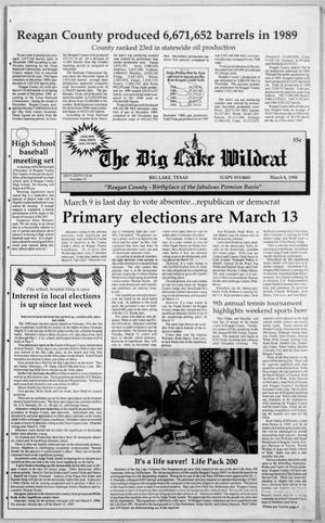 The Big Lake Wildcat (Big Lake, Tex.), Vol. SIXTY-FIFTH YEAR, No. 10, Ed. 1 Thursday, March 8, 1990