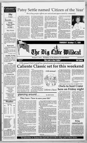 The Big Lake Wildcat (Big Lake, Tex.), Vol. SIXTY SIXTH YEAR, No. 43, Ed. 1 Thursday, October 24, 1991