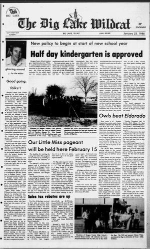 The Big Lake Wildcat (Big Lake, Tex.), Vol. SIXTY-FIRST YEAR, No. 4, Ed. 1 Thursday, January 23, 1986