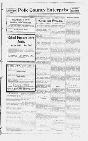 Polk County Enterprise (Livingston, Tex.), Vol. 5, No. 52, Ed. 1 Thursday, September 16, 1909