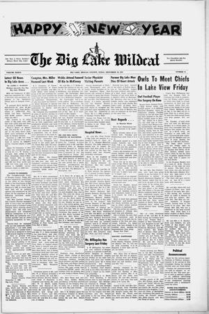 The Big Lake Wildcat (Big Lake, Tex.), Vol. 36, No. 52, Ed. 1 Thursday, December 28, 1961