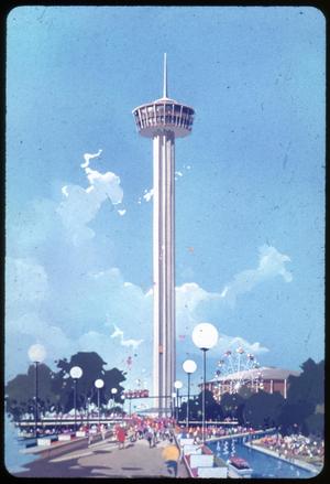 Color Art Work-Tower of the Americas