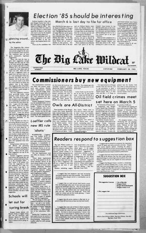 The Big Lake Wildcat (Big Lake, Tex.), Vol. 60, No. 9, Ed. 1 Thursday, February 28, 1985