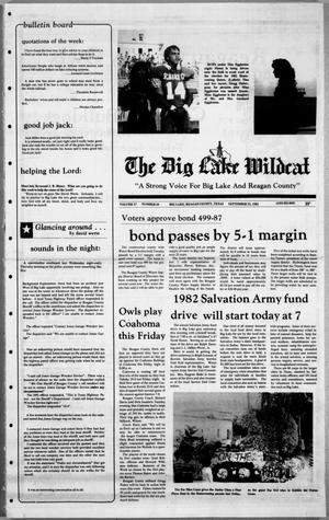 The Big Lake Wildcat (Big Lake, Tex.), Vol. 57, No. 38, Ed. 1 Thursday, September 23, 1982