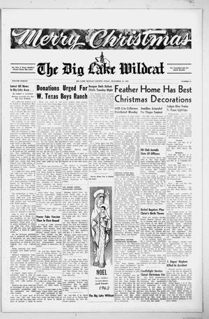 The Big Lake Wildcat (Big Lake, Tex.), Vol. 37, No. 51, Ed. 1 Thursday, December 20, 1962
