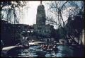 Photograph: San Antonio River- Arneson Theatre with people in canoes on river