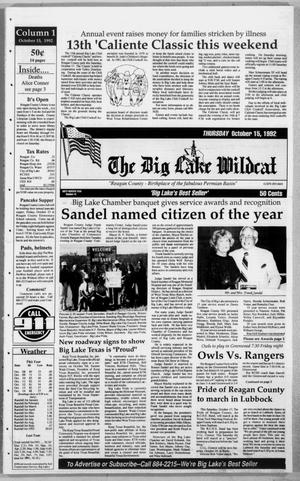 The Big Lake Wildcat (Big Lake, Tex.), Vol. SIXTY SEVENTH YEAR, No. 42, Ed. 1 Thursday, October 15, 1992