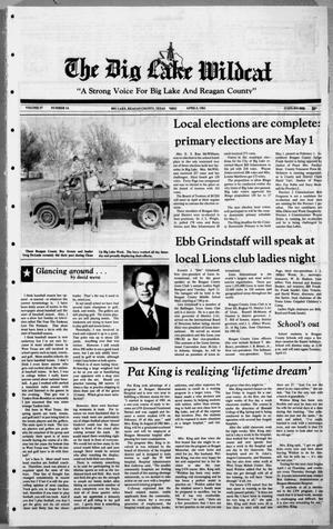 The Big Lake Wildcat (Big Lake, Tex.), Vol. 57, No. 14, Ed. 1 Thursday, April 8, 1982