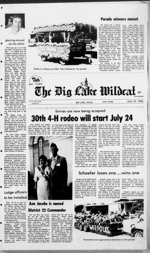 The Big Lake Wildcat (Big Lake, Tex.), Vol. SIXTY-FIRST YEAR, No. 28, Ed. 1 Thursday, July 10, 1986
