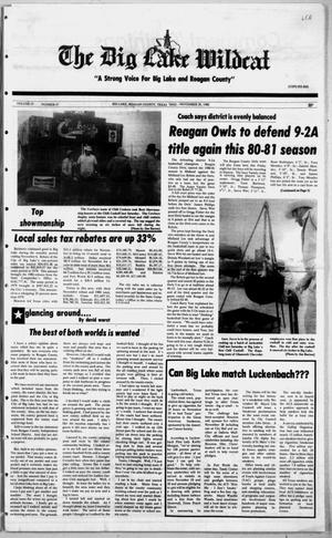 The Big Lake Wildcat (Big Lake, Tex.), Vol. 55, No. 47, Ed. 1 Thursday, November 20, 1980