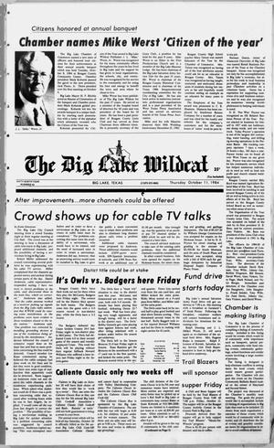 The Big Lake Wildcat (Big Lake, Tex.), Vol. 59, No. 42, Ed. 1 Thursday, October 11, 1984