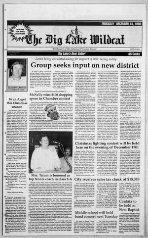 The Big Lake Wildcat (Big Lake, Tex.), Vol. SIXTY-FIFTH YEAR, No. 50, Ed. 1 Thursday, December 13, 1990