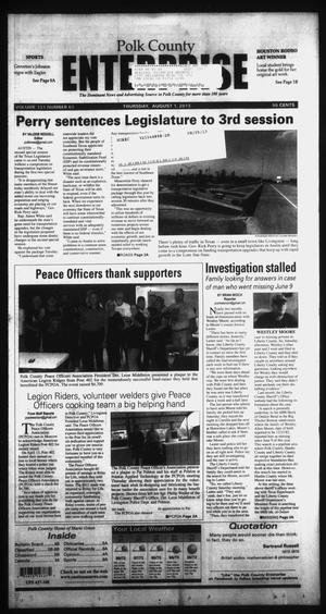 Primary view of object titled 'Polk County Enterprise (Livingston, Tex.), Vol. 131, No. 61, Ed. 1 Thursday, August 1, 2013'.