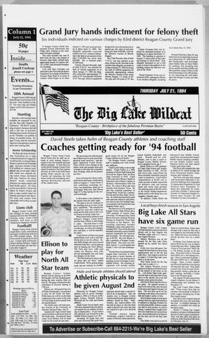 The Big Lake Wildcat (Big Lake, Tex.), Vol. 69, No. 29, Ed. 1 Thursday, July 21, 1994