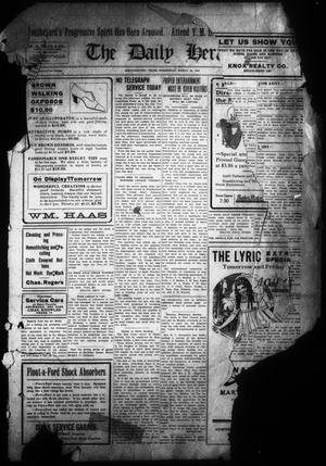 The Daily Herald (Weatherford, Tex.), Vol. 20, No. 354, Ed. 1 Wednesday, March 24, 1920