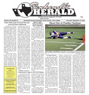 Primary view of object titled 'Panhandle Herald (Panhandle, Tex.), Vol. 125, No. 09, Ed. 1 Thursday, September 13, 2012'.