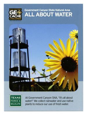 Primary view of object titled '[Trading Card: All About Water]'.