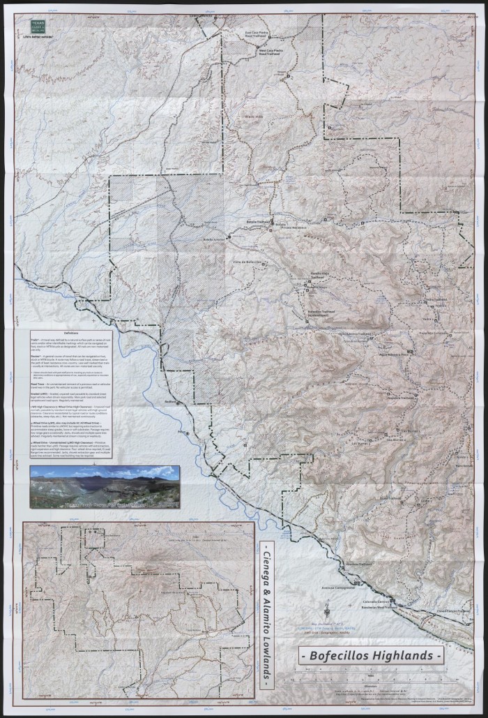 Exploration Map Big Bend Ranch Sp The Portal To Texas History