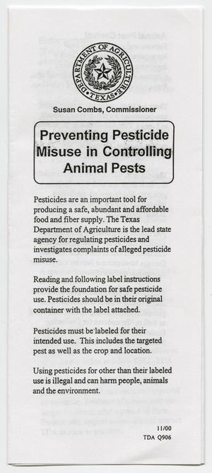 Preventing Pesticide Misuse in Controlling Animal Pests