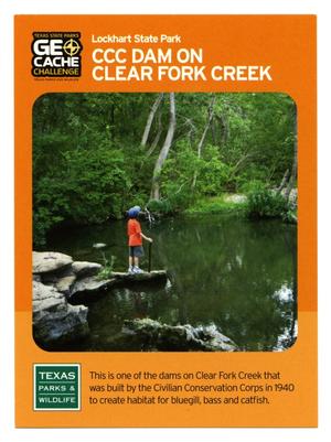 [Trading Card: CCC Dam on Clear Fork Creek]