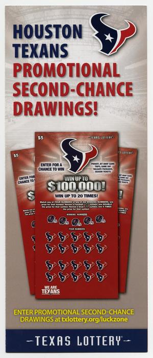 Houston Texans Promotional Second-Chance Drawings!
