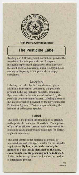 The Pesticide Label