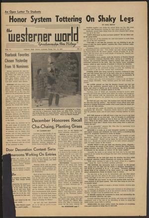 Primary view of object titled 'The Westerner World (Lubbock, Tex.), Vol. 27, No. 8, Ed. 1 Friday, December 16, 1960'.
