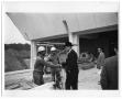 Photograph: Governor Connally visiting ITC construction site