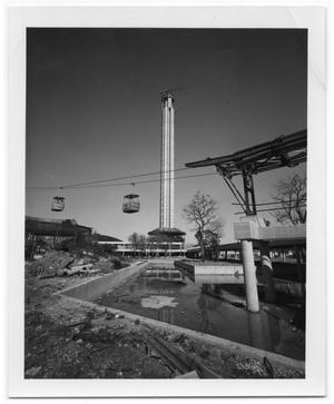 Construction of the Tower of the Americas, San Antonio, Texas.