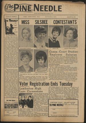 The Pine Needle (Silsbee, Tex.), Vol. 4, No. 4, Ed. 1 Thursday, January 26, 1967