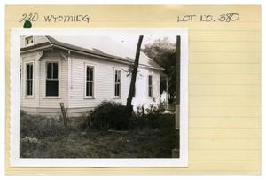 220 Wyoming Lot No. 380-single family dwelling (first 2)