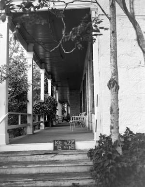 [Kendall Inn, (East elevation (detail of porch))]