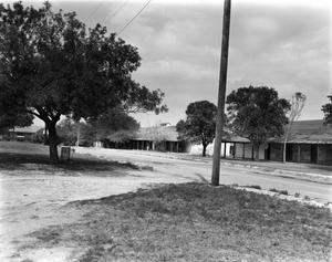 [Fort Clark Row of Barracks, (East view)]