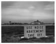 Photograph: Sign by Runway
