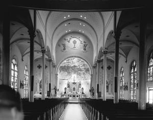 [Saints Cyril and Methodius Church, (Overall interior view toward altar)]