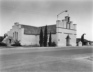 [Fort Stockton Catholic Church (1875), (Northwest oblique)]