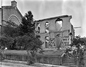 [Hunnicutt House (During Demolition), (North facade)]