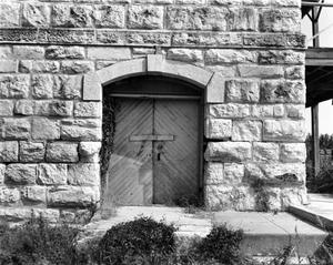 [Fort Clark Quartermaster Storehouse, (West Door detail)]